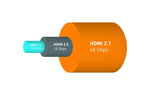 bivani Cable HDMI 2.1a de 8 K, 4 metros, 48 Gbps, cable HDMI de alta velocidad, certificado HDR10+, Ethernet de alta velocidad, PS5 y Xbox Series X Ready, revestimiento de nailon, serie Elite - 4M