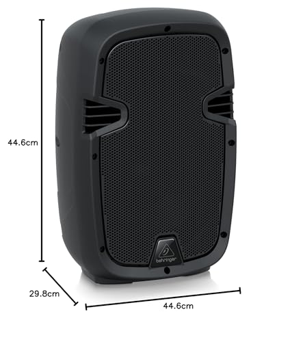 Behringer PK108A Active 240 Watt 8" PA Sistema de altavoces con reproductor multimedia integrado, receptor Bluetooth* y mezclador integrado