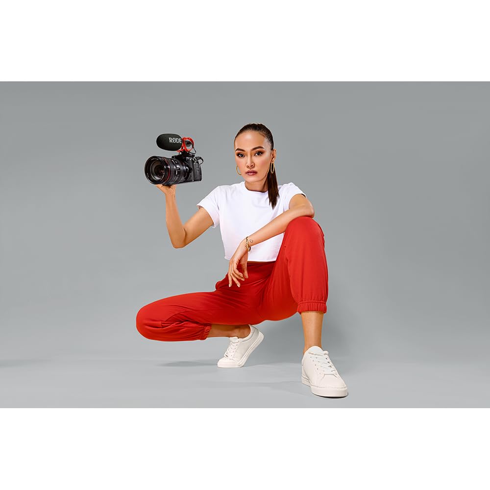 RØDE VideoMic GO II Micrófono de cañón ultracompacto para cámara con salidas de 3,5 mm y USB para cine, creación de contenido, podcasting y videollamadas