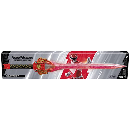 Power Rangers - Lightning Collection - Espada de Poder de Mighty Morphin Ranger Rojo - Artículo Premium Coleccionable para Juego de rol o Cosplay - Jason MMPR