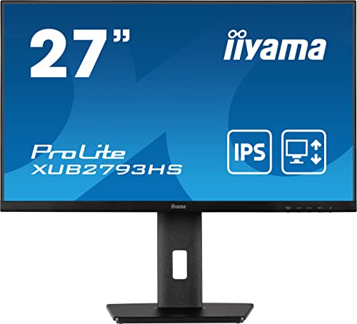 iiyama Monitor XUB2793HS-B7-27, IPS, 1920x1080/100Hz, 1H1DP, HAS