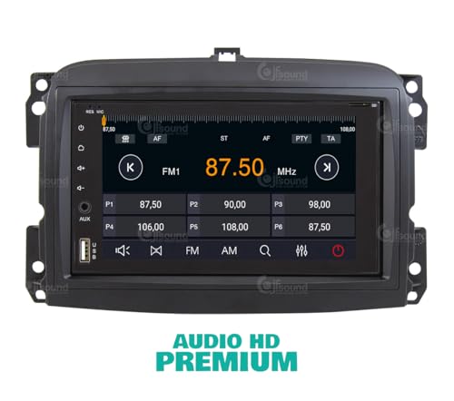 Radio de Coche Fiat 500L Android GPS Bluetooth WiFi USB Dab+ Touchscreen 6.2" 8core Carplay AndroidAuto