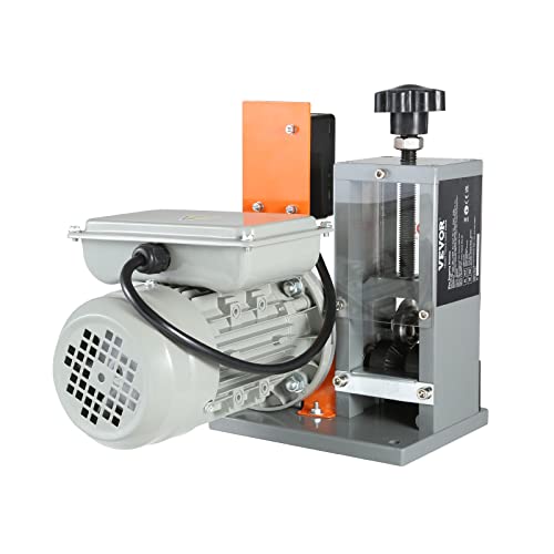 VEVOR Máquina de Pelacables para Reciclaje de Cobre 1,5-25 mm, Eléctrico de Cobre 18 m/min, Automático Motorizado 180 W, Referencia de Profundidad Visible