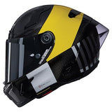 NOLAN Helmet X-804 RS Combo Gara 350 M, Carbono/Amarillo/Gris/Negro
