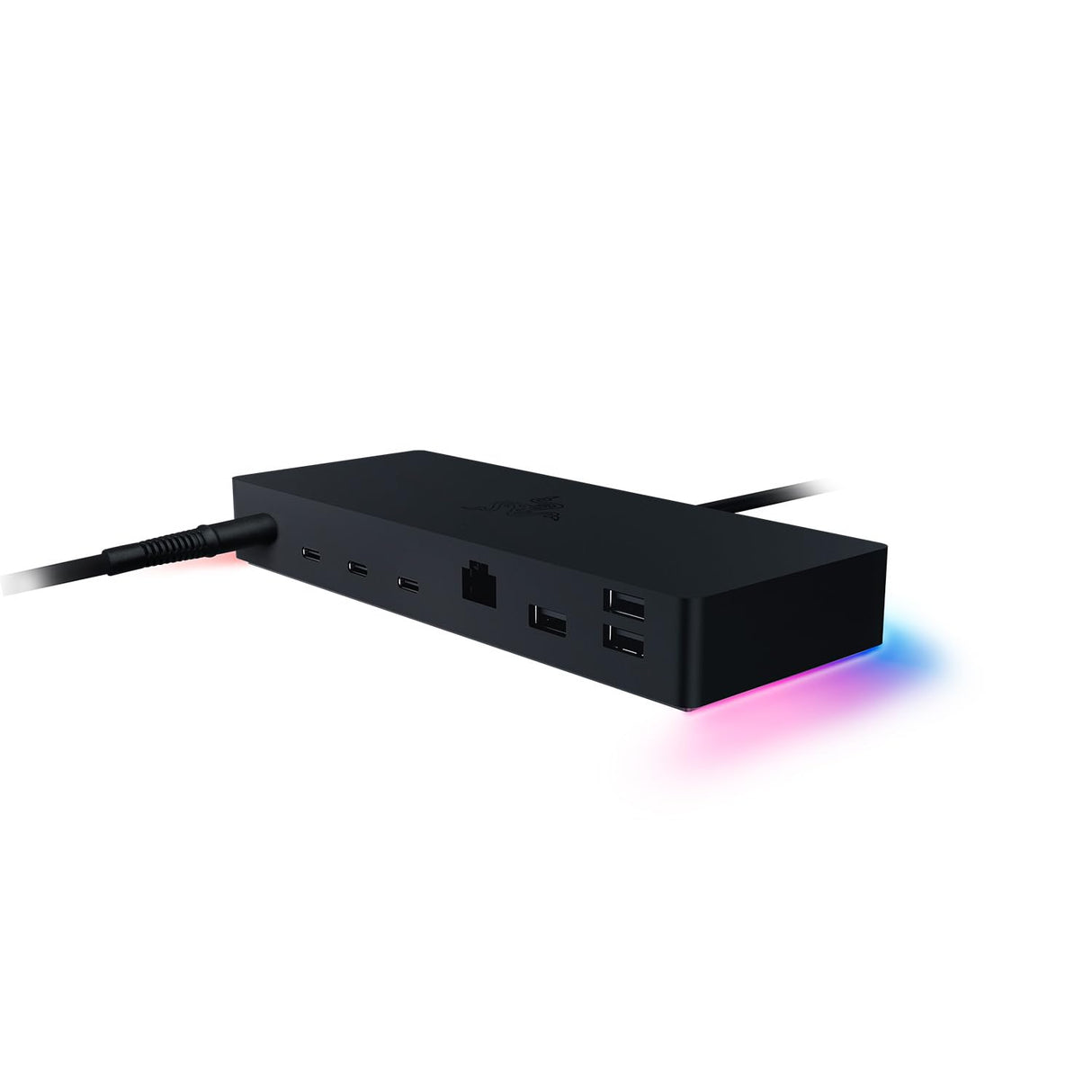 Razer Thunderbolt 4 Dock Chroma - Hub Premium con iluminación RGB para Windows y Mac (10 puertos en uno, salida a Dos monitores 4K o un monitor 8K) Negro
