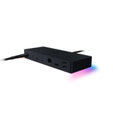 Razer Thunderbolt 4 Dock Chroma - Hub Premium con iluminación RGB para Windows y Mac (10 puertos en uno, salida a Dos monitores 4K o un monitor 8K) Negro