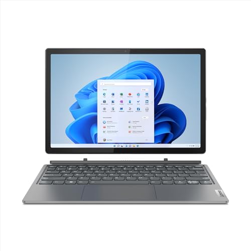 Lenovo IdeaPad Duet 5i - Tableta 2 en 1, Pantalla táctil de 12,4 Pulgadas, 2,5 K, Intel Core i5-1335U, 16 GB de RAM, SSD de 512 GB, gráficos Intel Iris Xe, Win11, QWERTZ, Gris, Incluye Digital