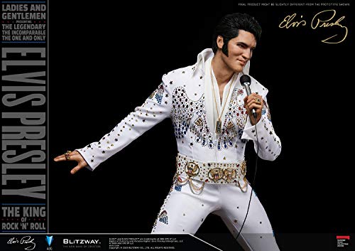 Blitzway Elvis Presley - Estatuilla híbrida de 1/4 a Escala magnífica de Elvis Aaron Presley, 52 cm
