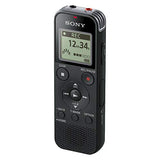 Sony ICD-PX470 - Grabadora de voz digital con 4 GB, USB, ranura micro SD y grabación mp3 y PCM lineal, Negro, Estándar