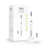 Silk'n Sonic Smile, Cepillo de dientes eléctrico con tecnología sónica, Resistente al agua, Cable USB, Blanco, SS1PEUW001