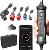 Juice Booster 3 Air Traveller Plus Set, Mobile Wallbox 11kW con App, Sin Instalación, Cargador Coche Electrico con Cable Tipo 2, Ligero e Impermeable, Incluye 3 Adaptadores CEE + EU Schuko + Tipo 2
