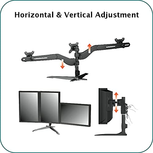 Aavara DS610 - Soporte de pie de Hexa para pantalla plana (TV, 48 kg, 61 cm (24"), 81,3 cm (32"), 100 x 100 mm, 200 x 100 mm)