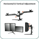 Aavara DS610 - Soporte de pie de Hexa para pantalla plana (TV, 48 kg, 61 cm (24"), 81,3 cm (32"), 100 x 100 mm, 200 x 100 mm)