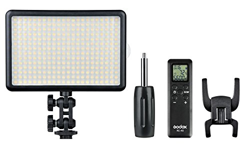 Godox LED308 C lámpara de vídeo con Temperatura de Color Ajustable Mando a Distancia (3300 K hasta 5600 K)