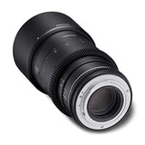 Samyang MF 135 mm T2,2 VDSLR MK2 Canon EF Objetivo de vídeo Cine de Formato Completo Distancia Focal Fija para Canon EF EF-S Cámara, Enfoque Manual, para EOS 5D Mark IV, 6D Mark II, 90D, 77D, Negro