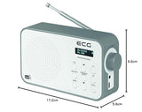 ECG RD 110 Radio Dab+/FM, Blanco, Selección de Alarma: Señal/Radio