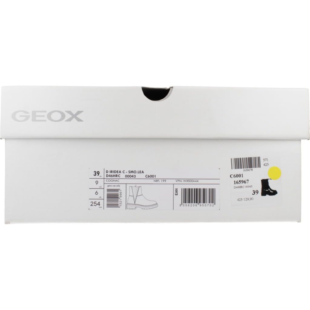 Geox D Iridea C, Bota de Tobillo Mujer, coñac, 36 EU