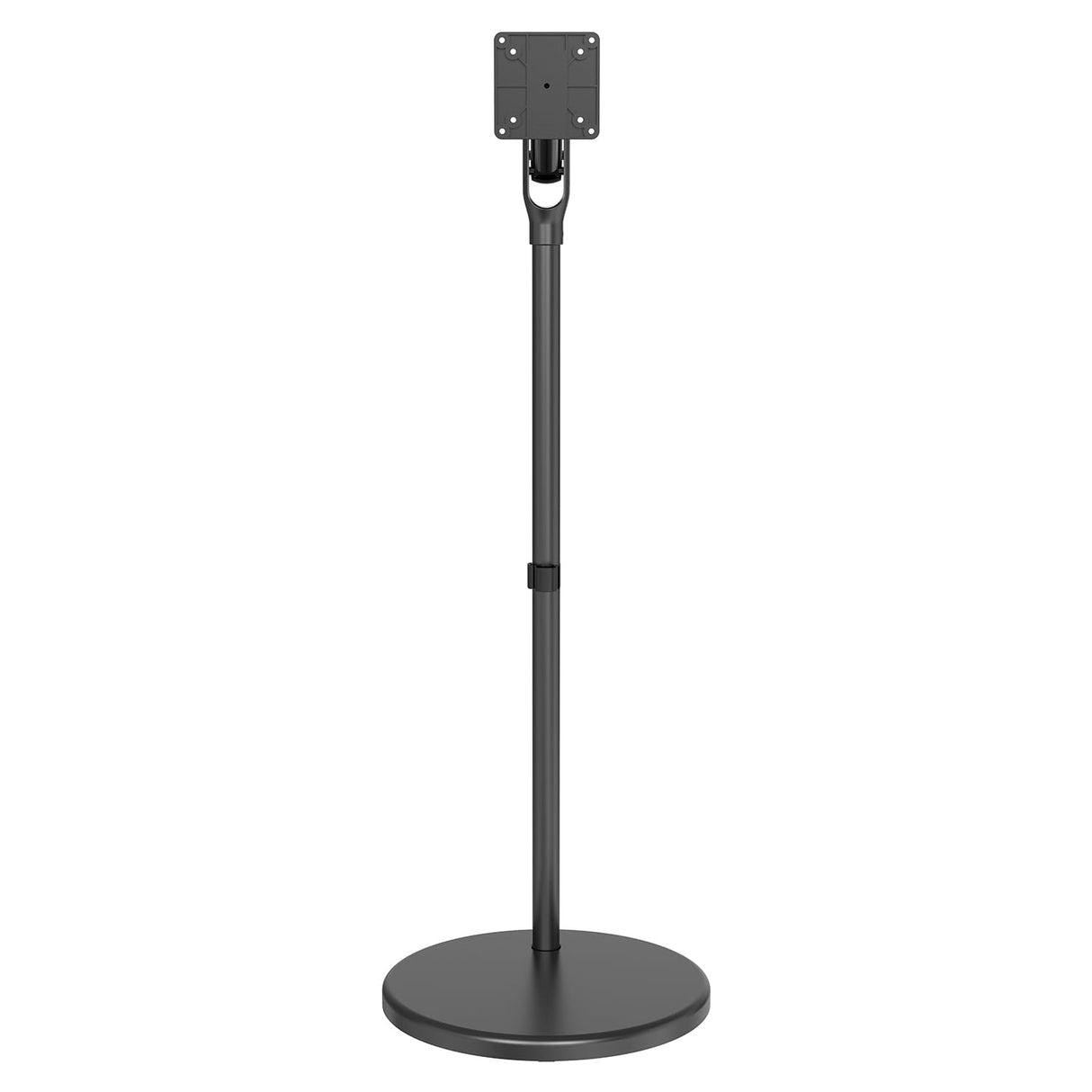 Maclean MC-970 Soporte de Suelo para Monitor Móvil/TV con Ruedas para Pantalla de 17-25", Independiente, Inclinación, Ajustable, VESA 75x75 100x100, Carga de 2 a 10kg (Negro)