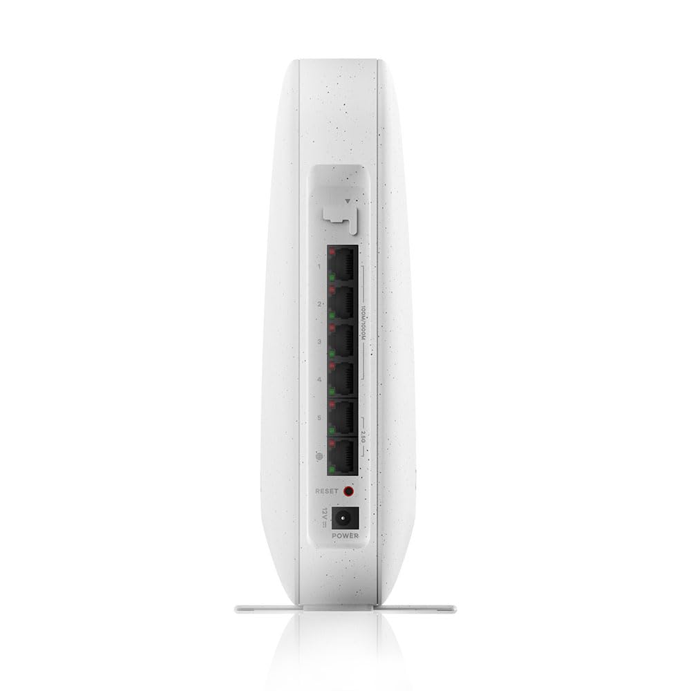 Zyxel Security Router Firewall con AX6000 Dual-Band WiFi | Seguridad de Red sin suscripción | 2 x 2.5G Puertos Ethernet | Gestionable a través de Nebula App | Cloud Getaway [USG Lite 60AX]
