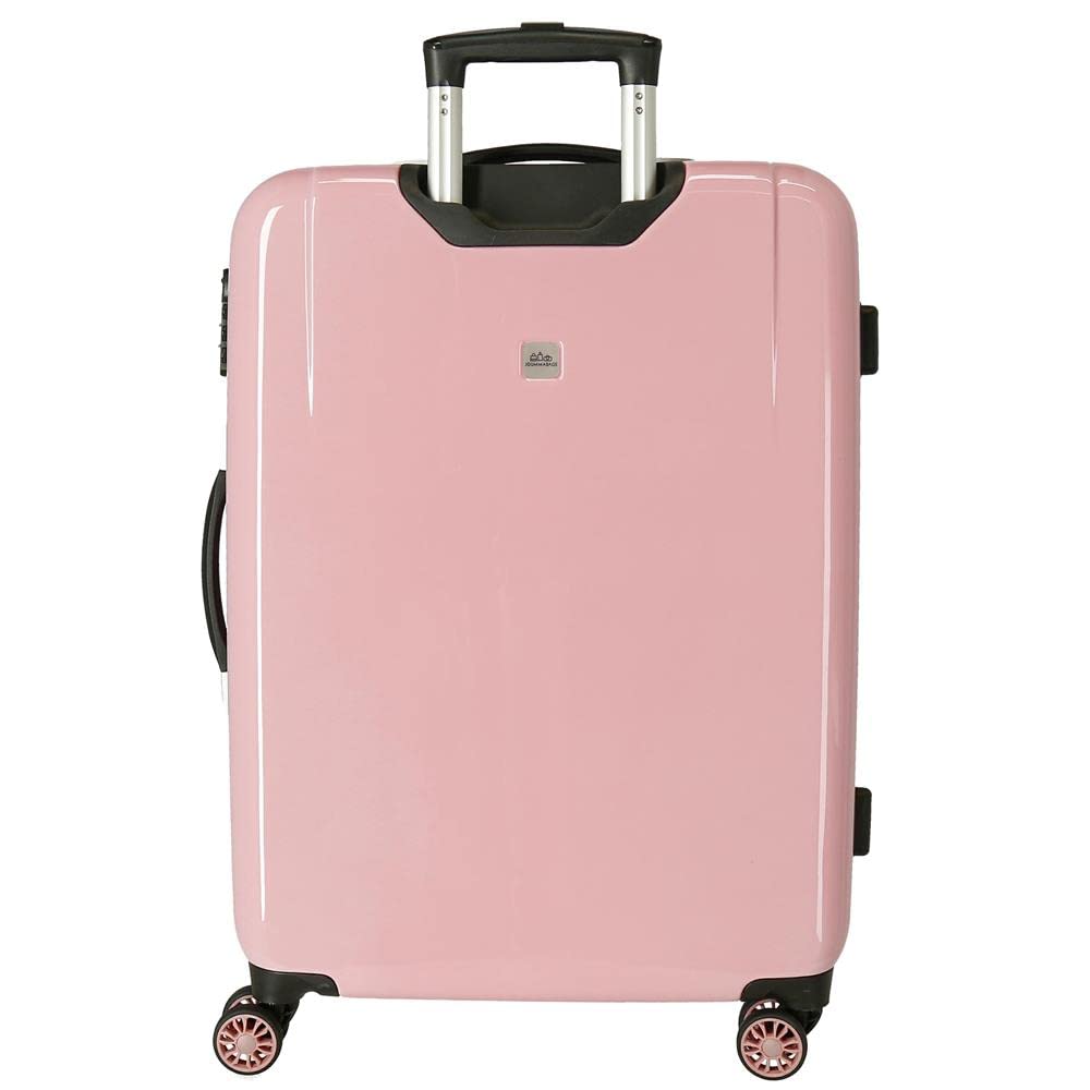 Disney Mickey y Minnie Travel the World Paris Maleta mediana Nude 48x68x26 cms Rígida ABS Cierre de combinación lateral 70L 3 kgs 4 Ruedas dobles