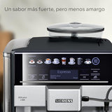 Siemens - Cafetera Superautomática, EQ6 plus s500, aromaDouble Shot, autoMilk Clean, ceramDrive, Display CoffeeSelect, Negro/Inox, TE655203RW