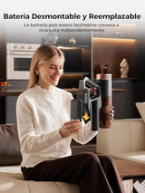 Proscenic P11 Ultra Aspiradora sin Cable 50KPa/500W/50Min, Aspiradora Escoba Vertical Potente con Luz Verde, Cepillo Antienredos y Pantalla LED para Alfombras/Suelos/Pelo de Mascotas