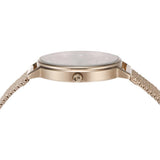Emporio Armani Reloj Mujer, Movimiento de dos manecillas, caja de acero rosa de 32 mm con correa de acero, AR11129, Tono oro pálido