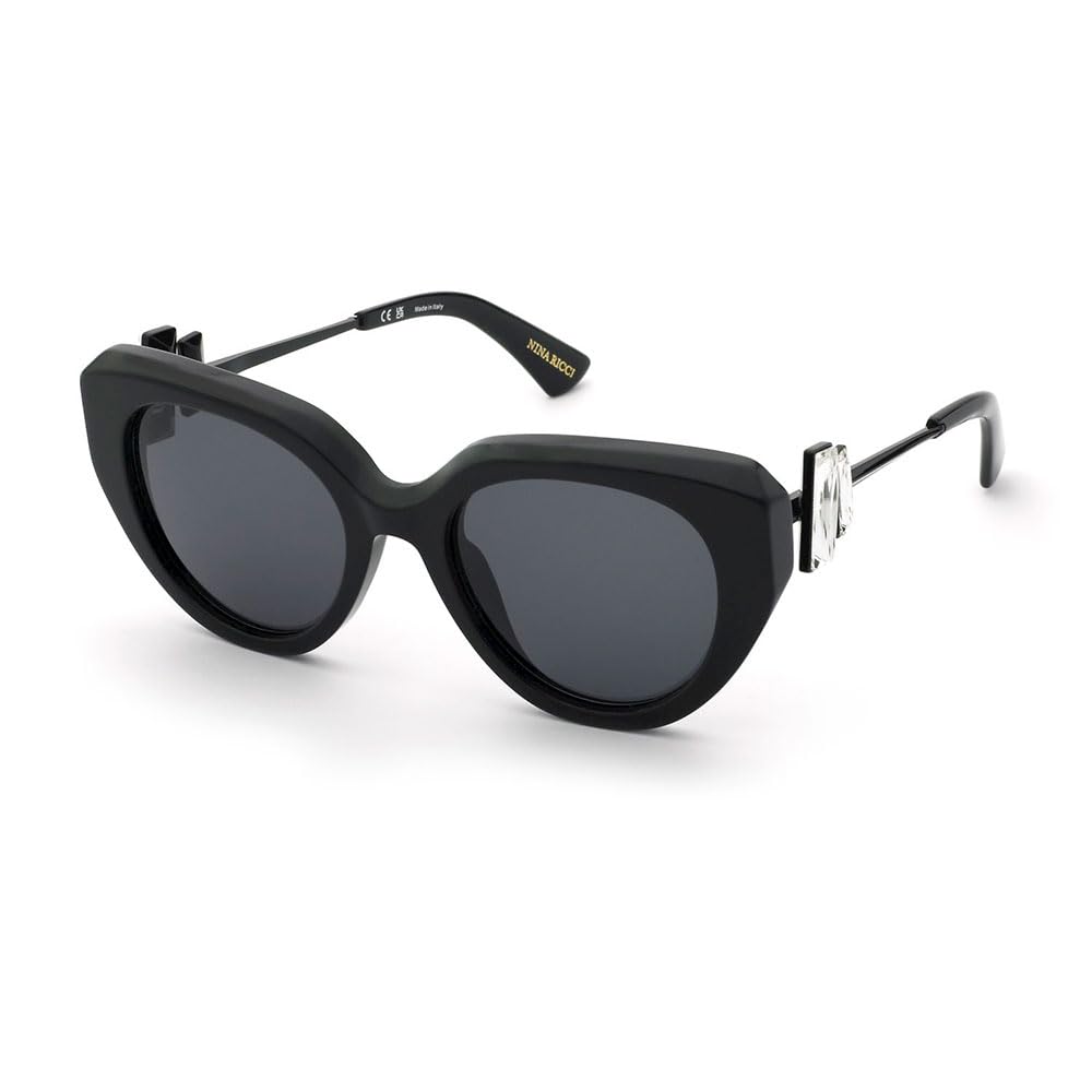 Nina Ricci, SUNGLASSES, SNR404S-53-700S, SHINY BLACK, Female