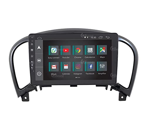 Radio de Coche para Nissan Juke (con navegación y cámara de visión Trasera con visión de 360°) Android GPS Bluetooth WiFi USB Dab+ Touchscreen 9" 4core Carplay AndroidAuto