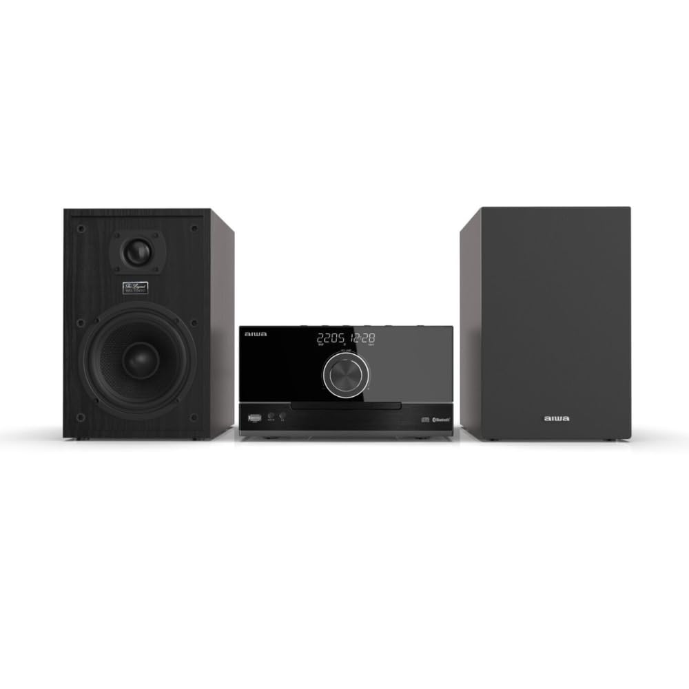 Microcadena AIWA MSBTU-600 Bluetooth, CD, USB, AUX IN, Potencia de Salida de 2 X 50 W RMS. Color: Negro