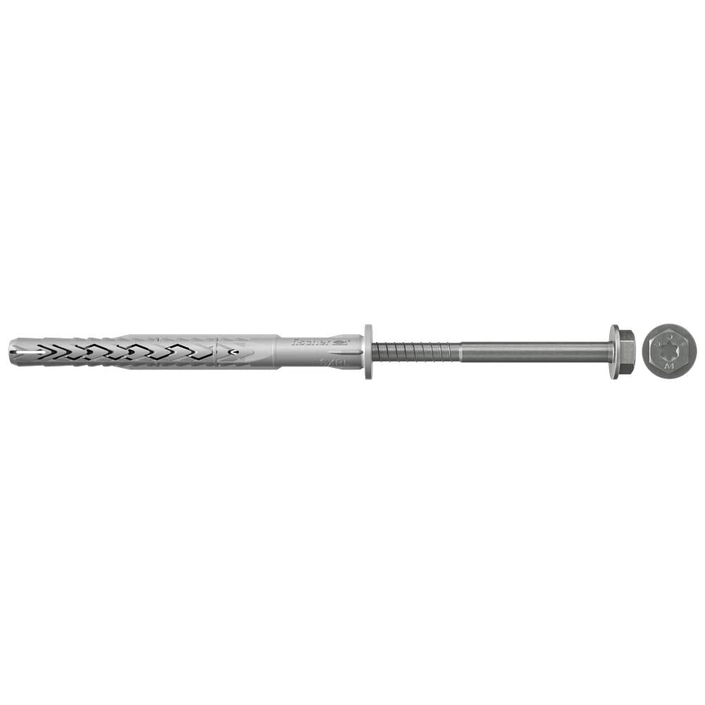 FISCHER 522739 Tacos alargados, Acero Inoxidable A4, 10x290
