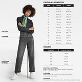 G-Star para Mujer Jeans Deck 2.0 High Loose, Gris (Faded Ripped Aerosol D23591-D490-G669), 32W / 34L