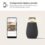 LG XBOOM 360 XO2T, Altavoz portátil, Bluetooth 5.3, Sonido Onmidireccional de 20W de Potencia, Iluminación LED Multicolor, Resistente al Agua y Polvo IP55, Color Negro