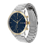 Tommy Hilfiger Reloj Analógico de Cuarzo Multifunción para Hombre con Correa de Acero Inoxidable Plateada - 1710408