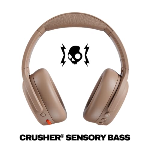 Skullcandy Crusher ANC 2 - Auriculares inalámbricos Bluetooth sobre la oreja con graves multisensoriales, cancelación activa de ruido, batería de hasta 60 horas, micrófono para iPhone Android - Primer