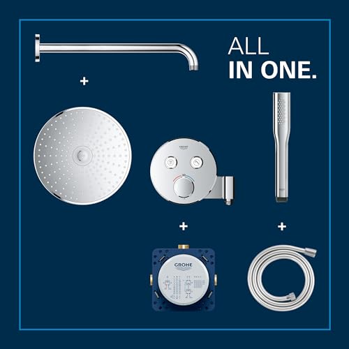 GROHE Precision SmartControl - Conjunto de ducha mural Vitalio Joy 260, Cromo, 34878000