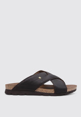 Panama Jack Salman, Sandalia Plana Hombre, Marron C17, 42 EU