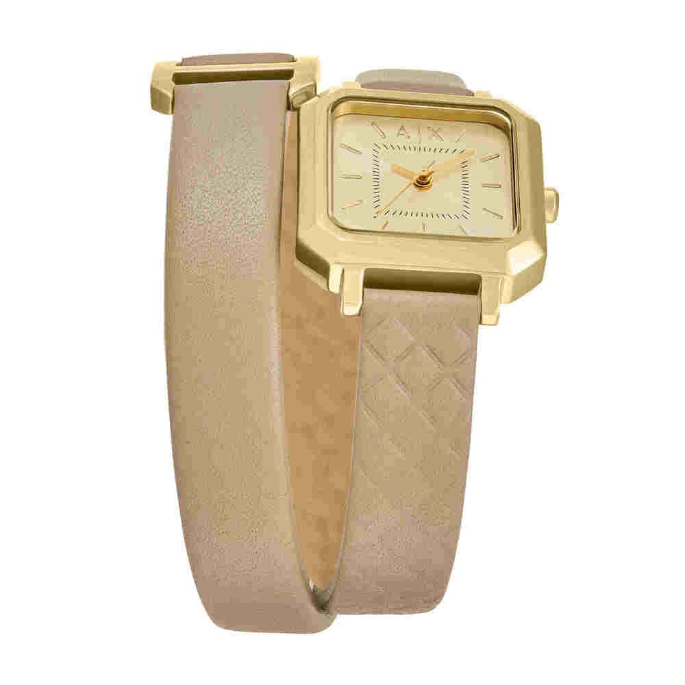 Armani Exchange Orologio da Donna, Quarzo Movimento a tre lancette e cassa da 27 mm con cinturino in Pelle