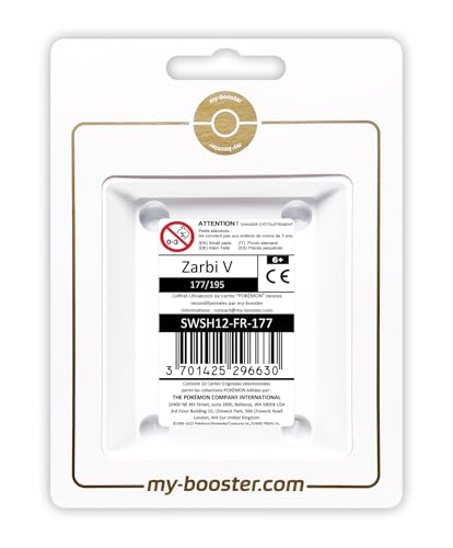 Zarbi V (Unown V) 177/195 Full Art Alternativo - Myboost X Epée et Bouclier 12 Tempête Argentée - Box de 10 cartas Pokémon Francés