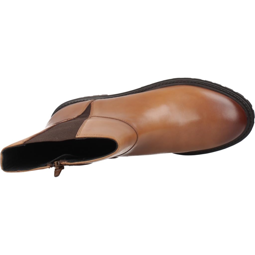 Geox D Iridea C, Bota de Tobillo Mujer, coñac, 36 EU