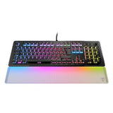 Turtle Beach Vulcan II MAX - Teclado de Juego óptico y mecánico para PC, Teclas retroiluminadas RGB Personalizables reposamuñecas, interruptores Titan II, Placa de Aluminio, Negro