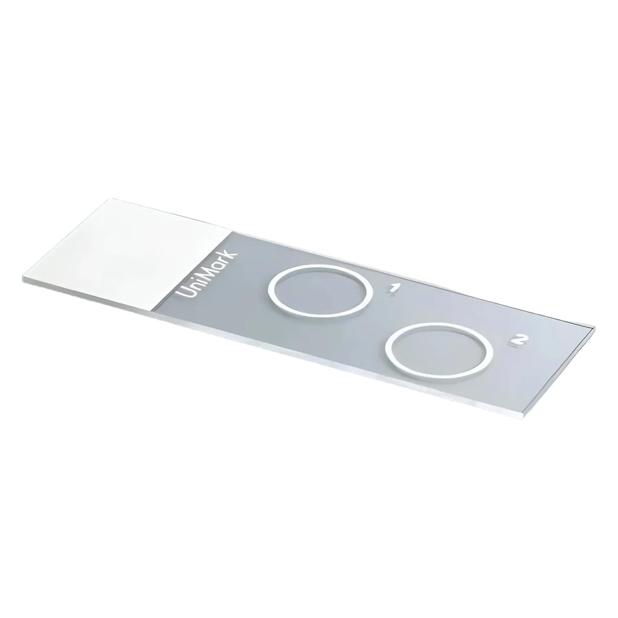 Marienfeld UniMark - Juego de 2500 portaobjetos para microscopio (2 anillos de 13 mm de diámetro interior, 76 mm de profundidad, 26 mm de ancho, 1 mm de grosor, 2500 unidades), color blanco