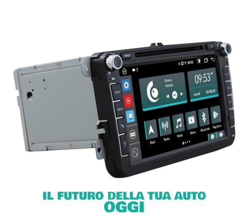 Radio de Coche para Volkswagen Golf Sharan Tiguan Android GPS Bluetooth WiFi USB Dab+ Touchscreen 8" 8core Carplay AndroidAuto
