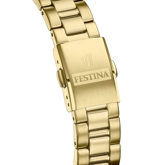 Reloj FESTINA para Mujer F20557/3 Acero Clasico Caja de Acero Inoxidable 316l Dorado Correa de Acero Inoxidable 316l Dorado