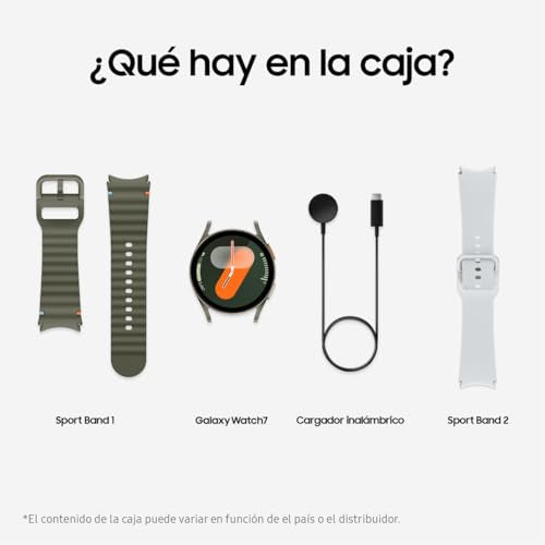 Samsung Galaxy Watch7 Bluetooth + Correa - Smartwatch 40mm, Control de Salud, Seguimiento Deportivo, Verde (Versión Española)
