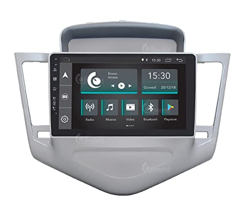 Radio de Coche para Chevrolet Cruze 2009-11 Plata Android GPS Bluetooth WiFi USB Dab+ Touchscreen 9" 4core Carplay AndroidAuto