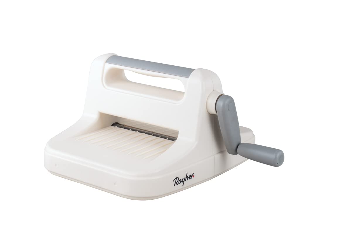 Rayher Máquina troqueladora papel y embossing, A5, incluye placas, para manualidades, 50272000