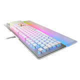 Turtle Beach Vulcan II MAX - Teclado mecánico óptico para PC - Iluminación RGB Personalizable - Reposamuñecas - Interruptor Lineal Titan II - Placa de Aluminio - Blanco