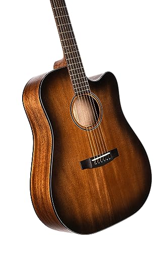 Cort CORE-DC - Guitarra electroacústica - Negro degradado poros abiertos (+ funda blanda)
