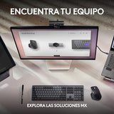Logitech MX Brio Ultra HD 4K para Colaboración y Streaming Cámara Web, 1080p a 60 FPS, Dos Micrófonos Reductores de Ruido, USB-C, Tapa, Compatible con Microsoft Teams, Zoom, Google Meet, Grafito